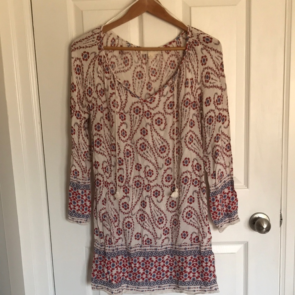 Boho tunic Rayon size Small.